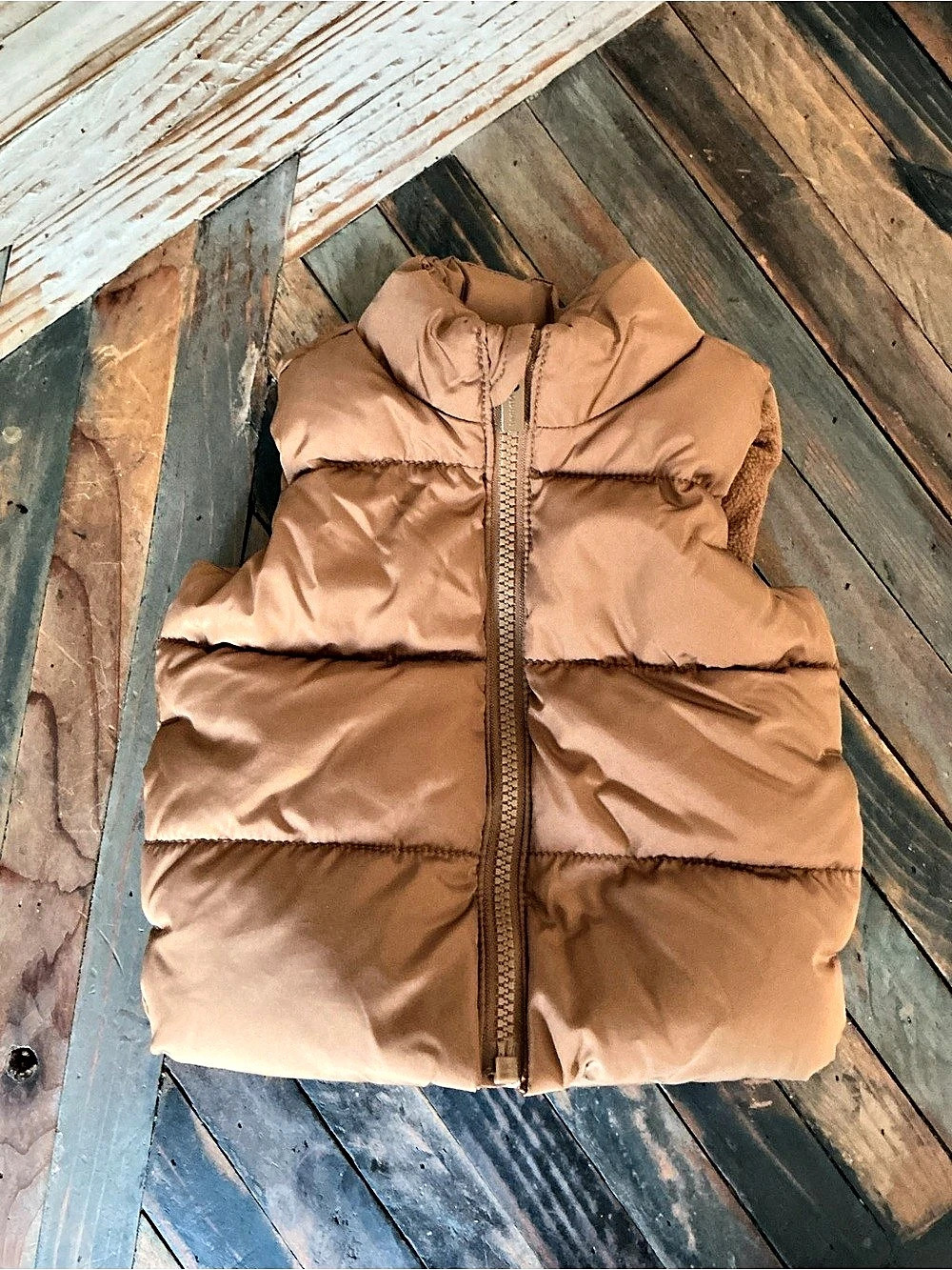 Old Navy Water-Resistant Puffer Vest for Baby Brown Baby 0-3M